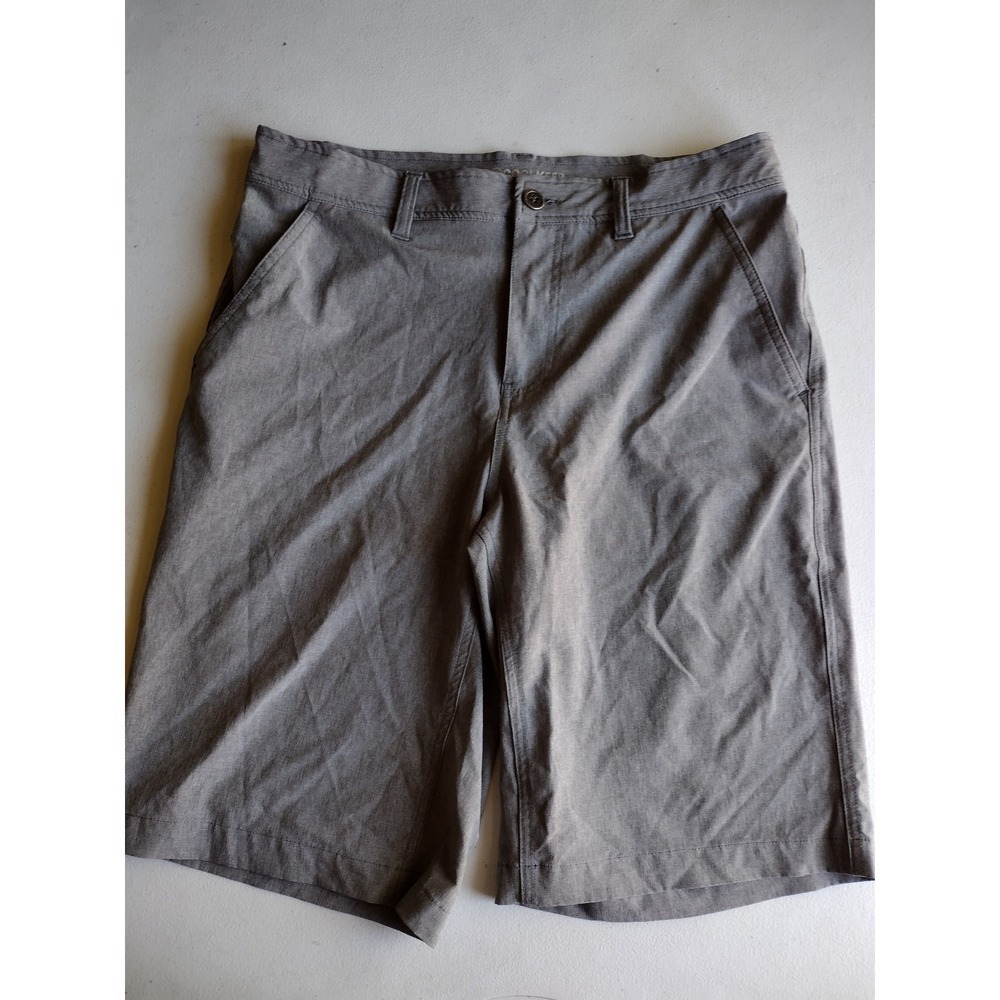 COOLKEEP Mens Gray Stretch Performance Flat‎ Front Shorts Size 30